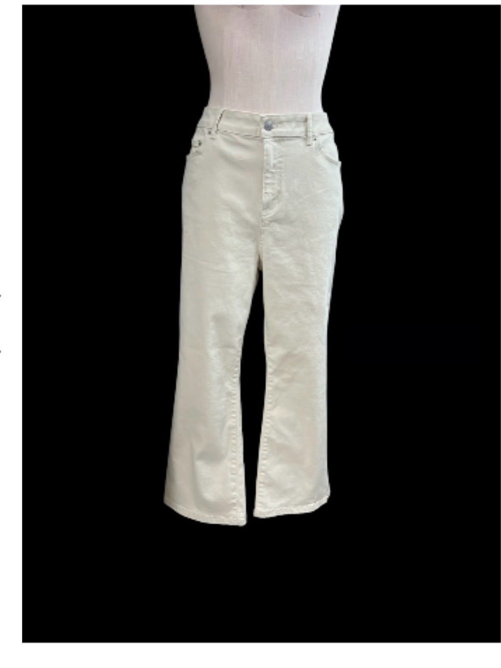 Marc New York Cream Wide-Leg Jeans